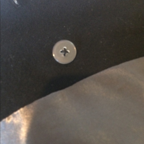 Black Recycled Wool Trench Coat Size Medium - Picture 10 of 16